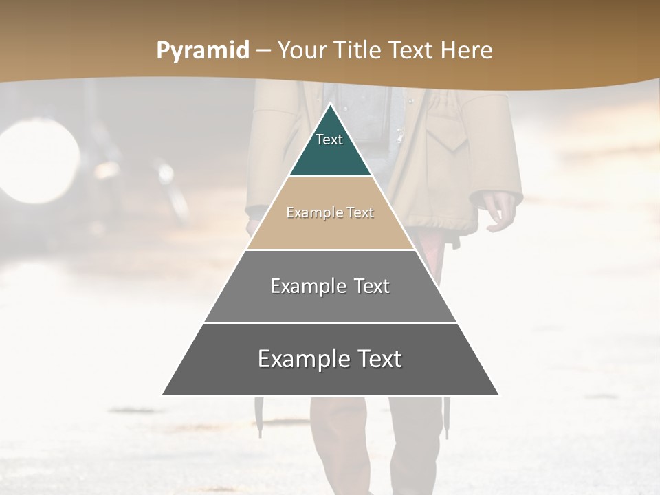 Woman Fall Evening Gown PowerPoint Template