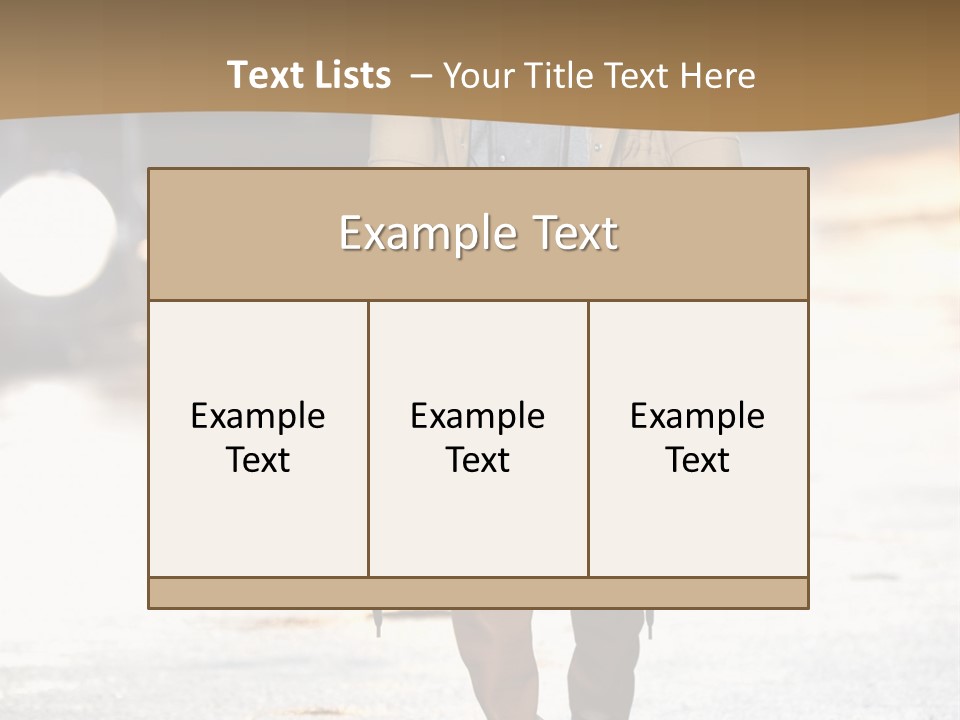 Woman Fall Evening Gown PowerPoint Template