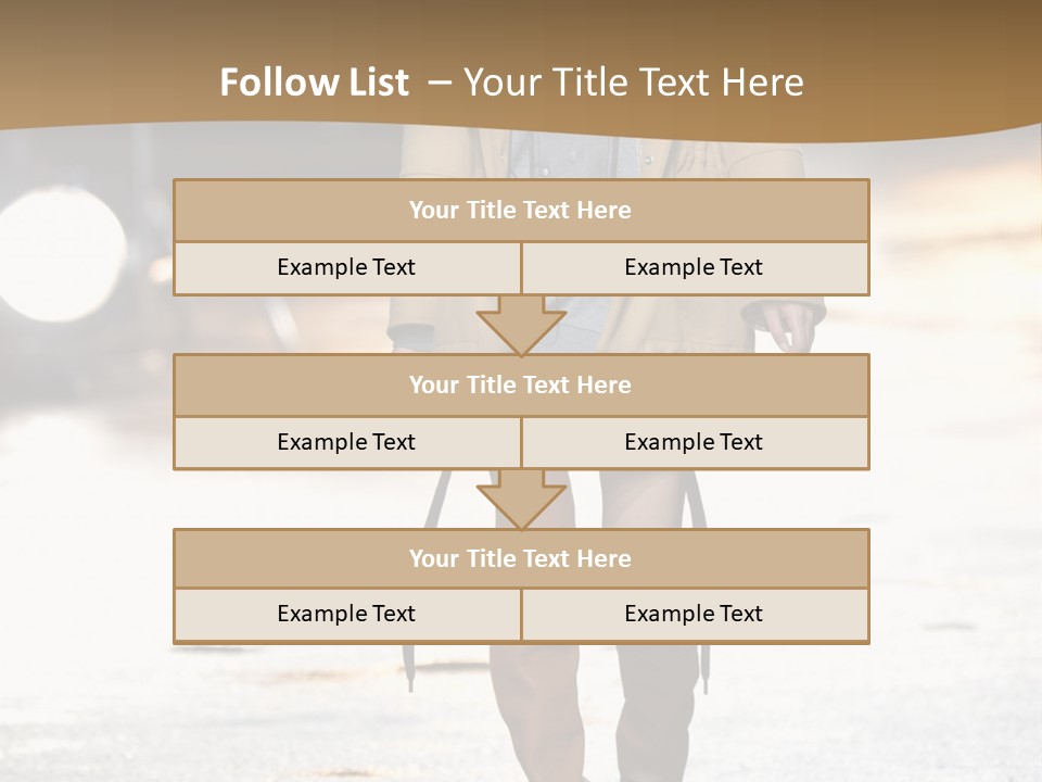 Woman Fall Evening Gown PowerPoint Template