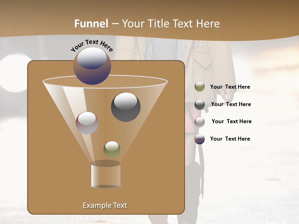Woman Fall Evening Gown PowerPoint Template
