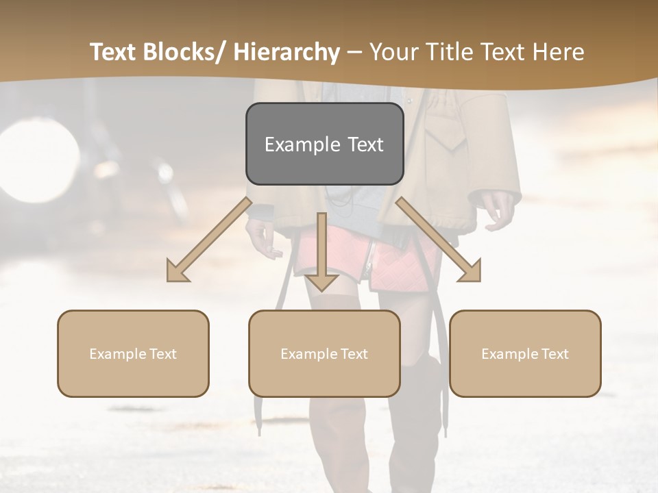 Woman Fall Evening Gown PowerPoint Template