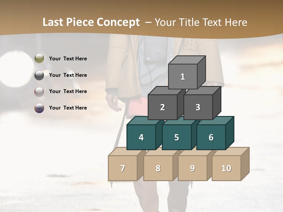 Woman Fall Evening Gown PowerPoint Template