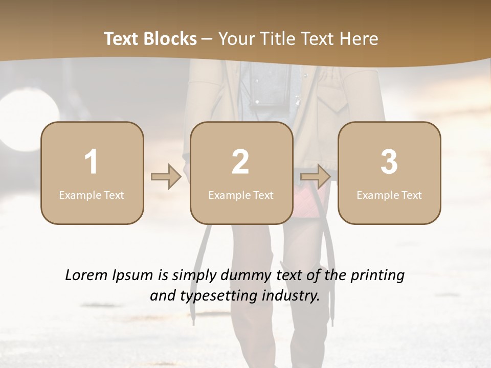 Woman Fall Evening Gown PowerPoint Template