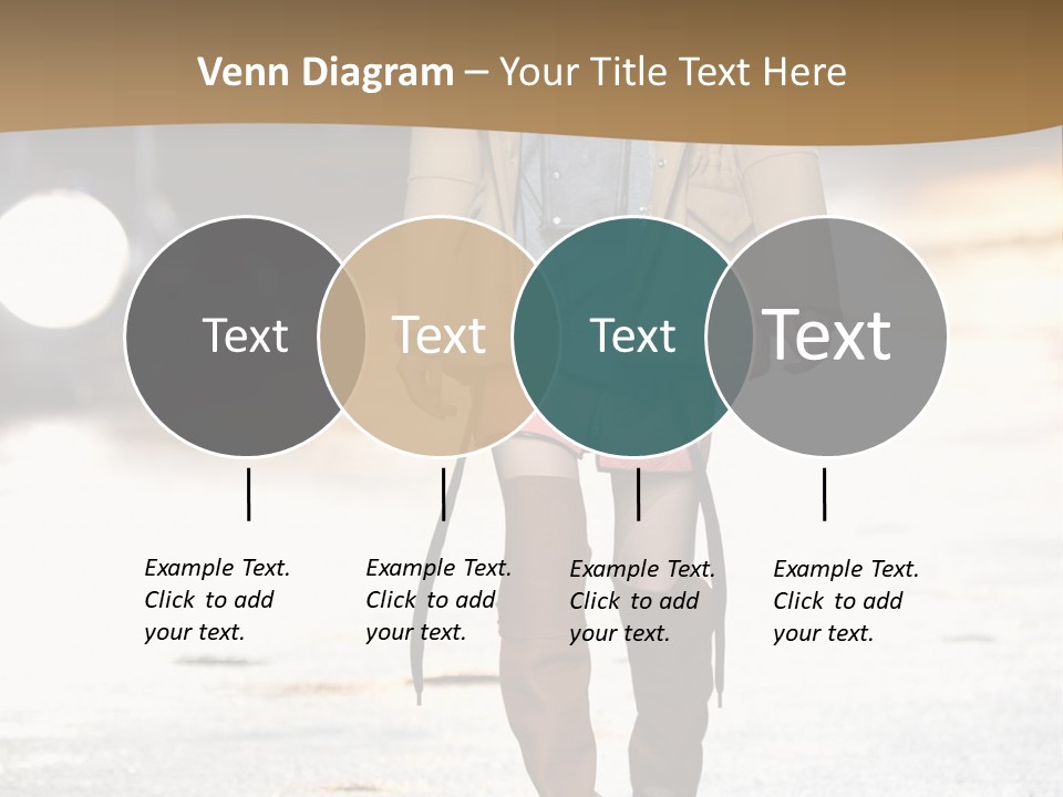 Woman Fall Evening Gown PowerPoint Template