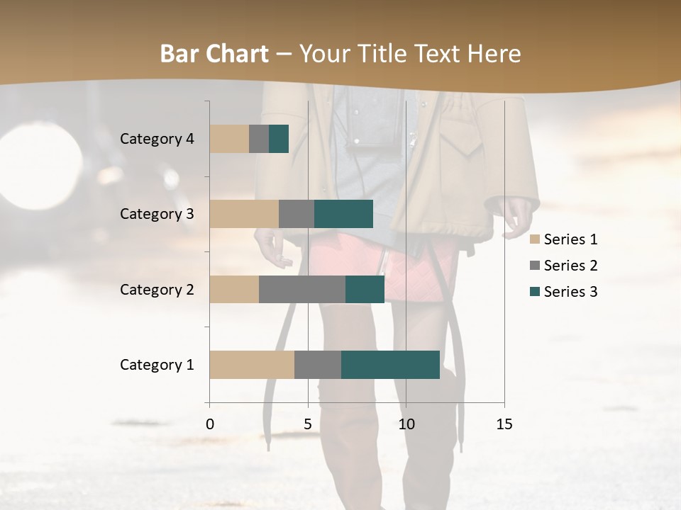 Woman Fall Evening Gown PowerPoint Template