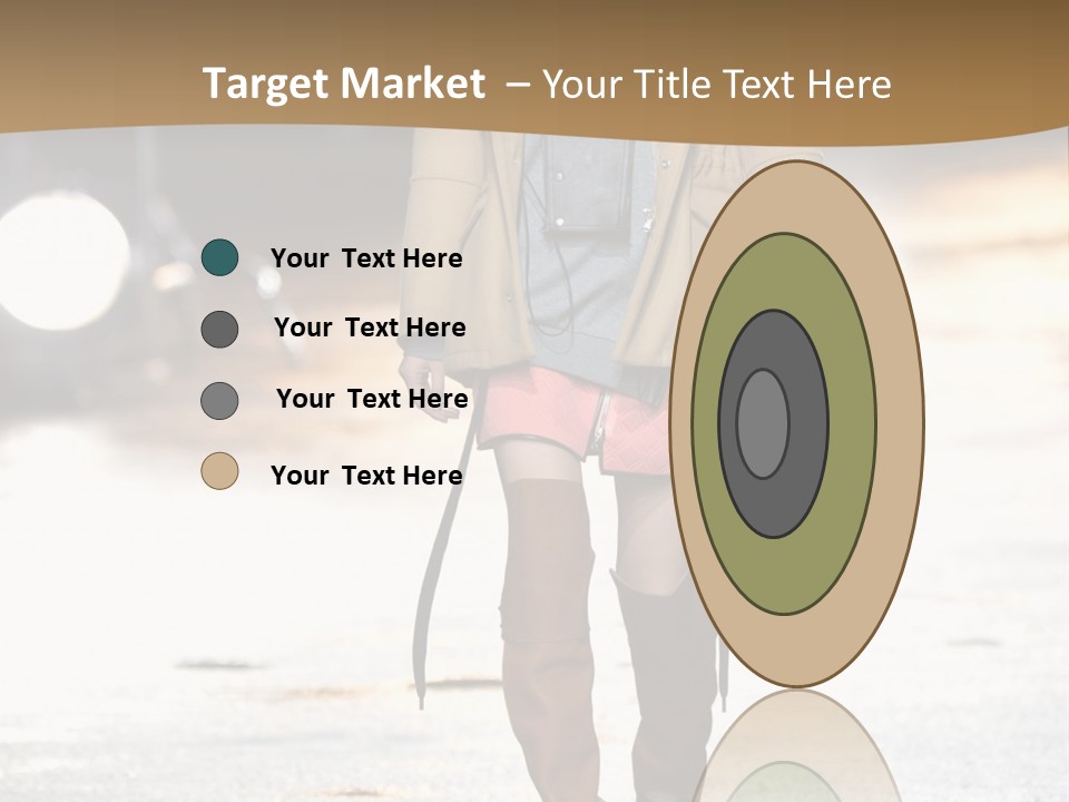 Woman Fall Evening Gown PowerPoint Template