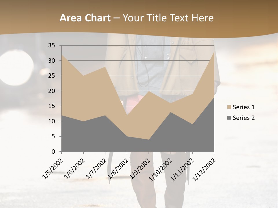 Woman Fall Evening Gown PowerPoint Template