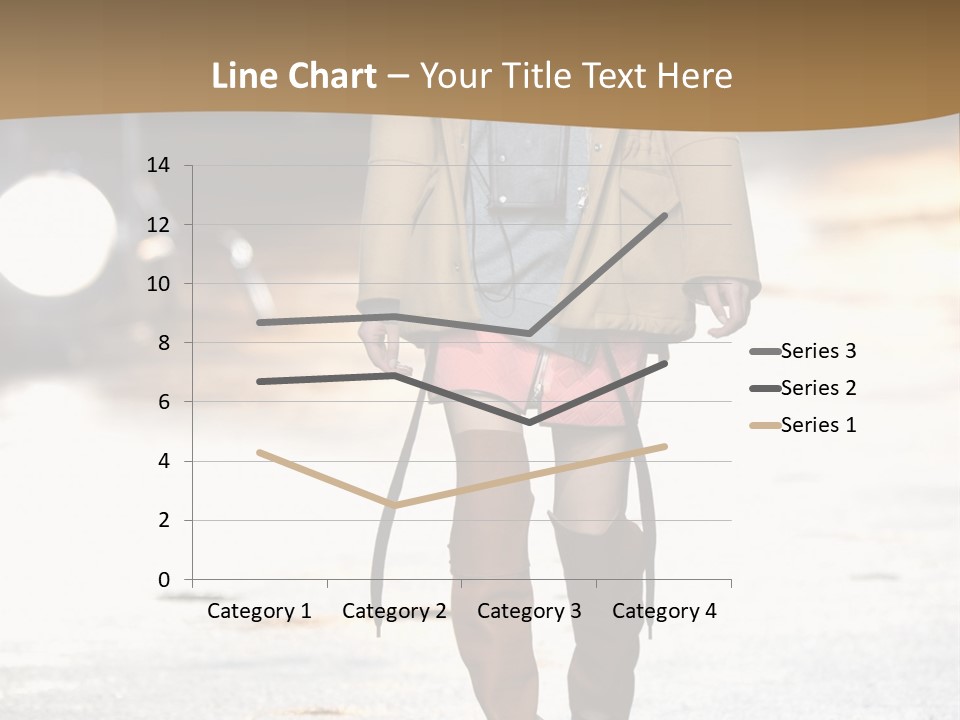 Woman Fall Evening Gown PowerPoint Template