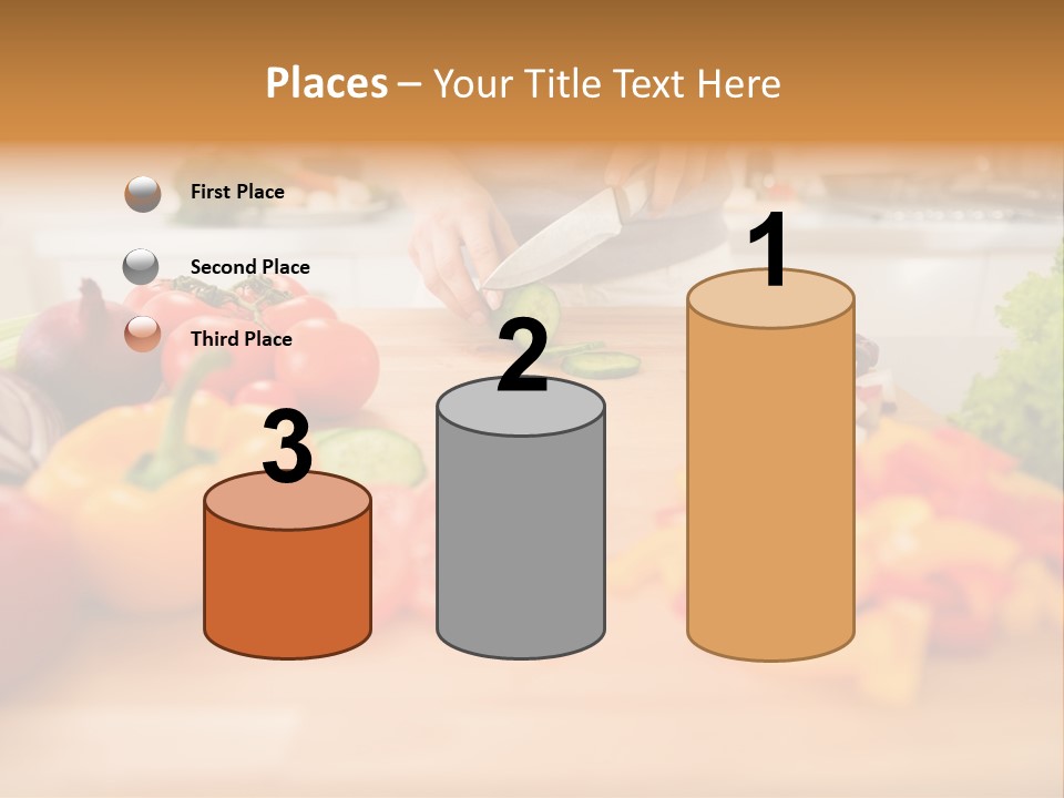 Vegetarian Woman Female PowerPoint Template