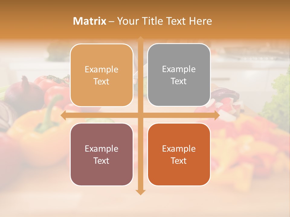 Vegetarian Woman Female PowerPoint Template