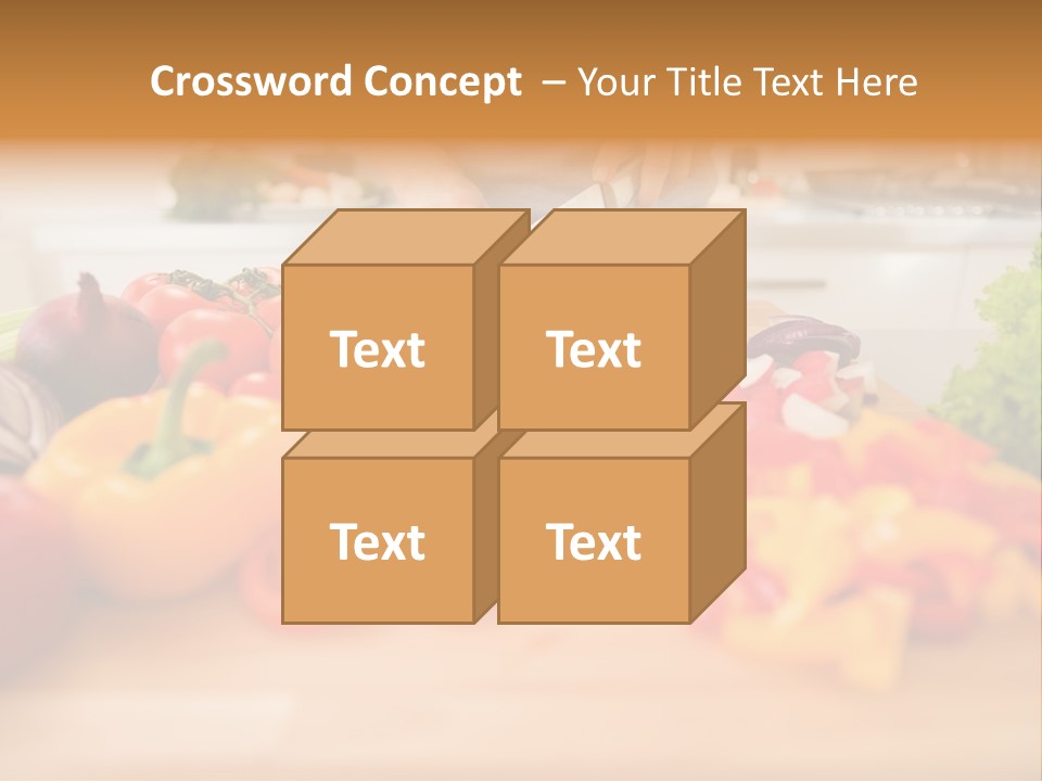 Vegetarian Woman Female PowerPoint Template