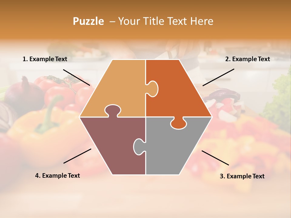 Vegetarian Woman Female PowerPoint Template