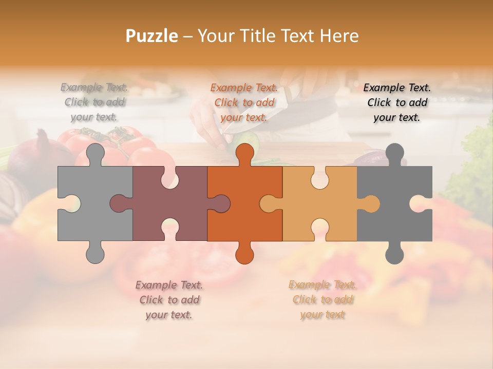 Vegetarian Woman Female PowerPoint Template