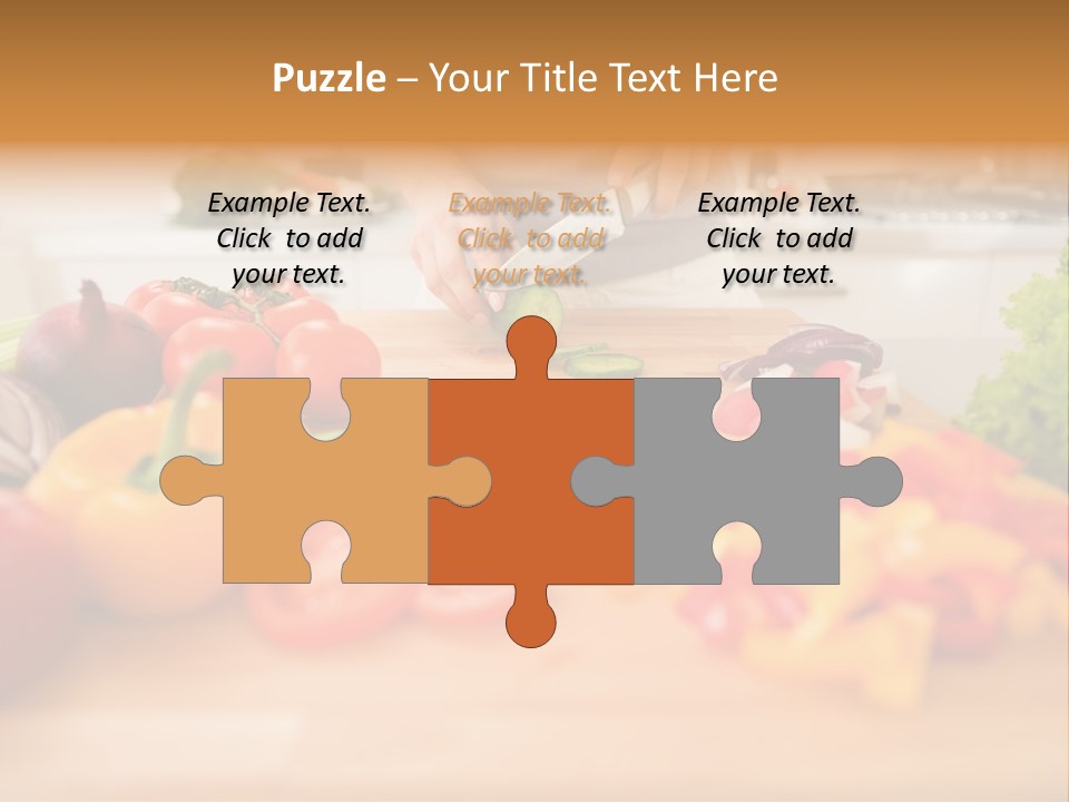 Vegetarian Woman Female PowerPoint Template