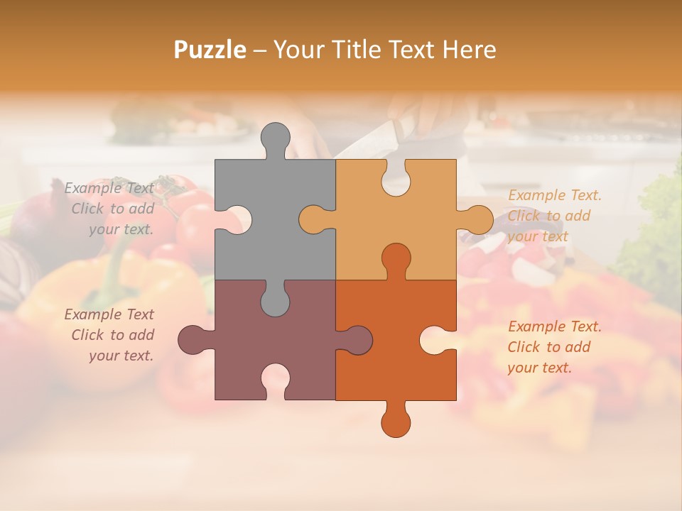 Vegetarian Woman Female PowerPoint Template