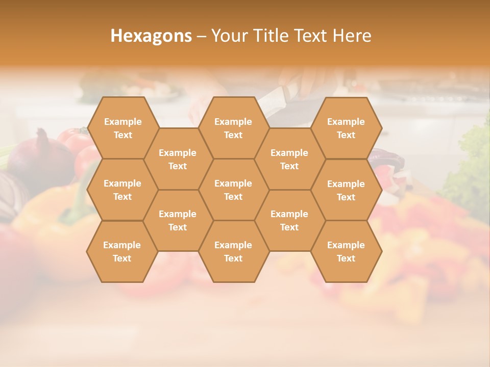 Vegetarian Woman Female PowerPoint Template