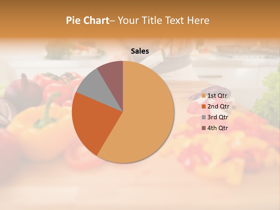 Vegetarian Woman Female PowerPoint Template