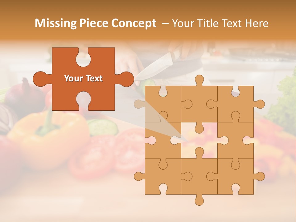 Vegetarian Woman Female PowerPoint Template