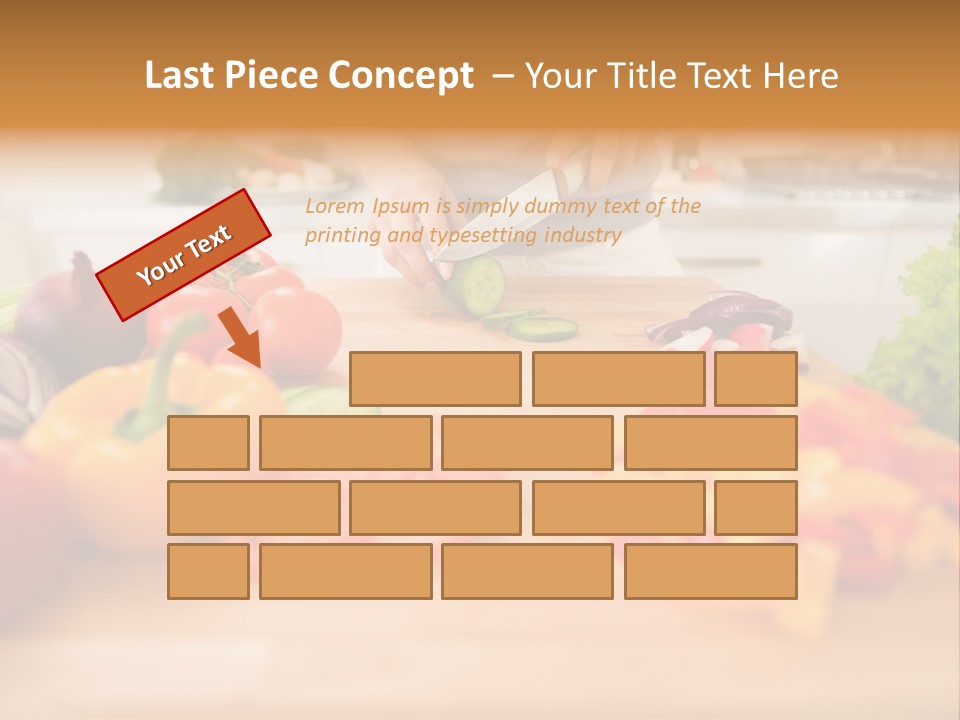 Vegetarian Woman Female PowerPoint Template