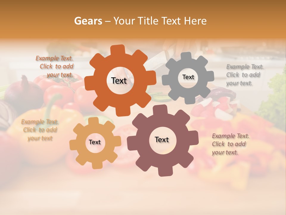 Vegetarian Woman Female PowerPoint Template