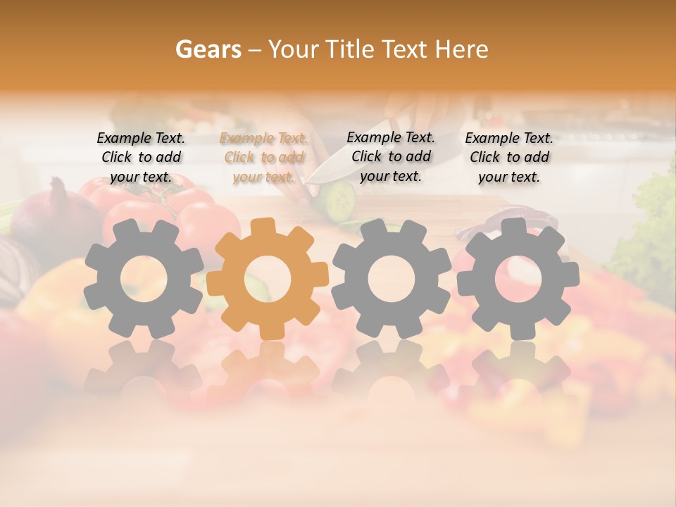 Vegetarian Woman Female PowerPoint Template