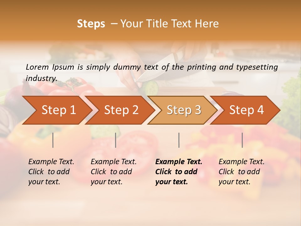 Vegetarian Woman Female PowerPoint Template