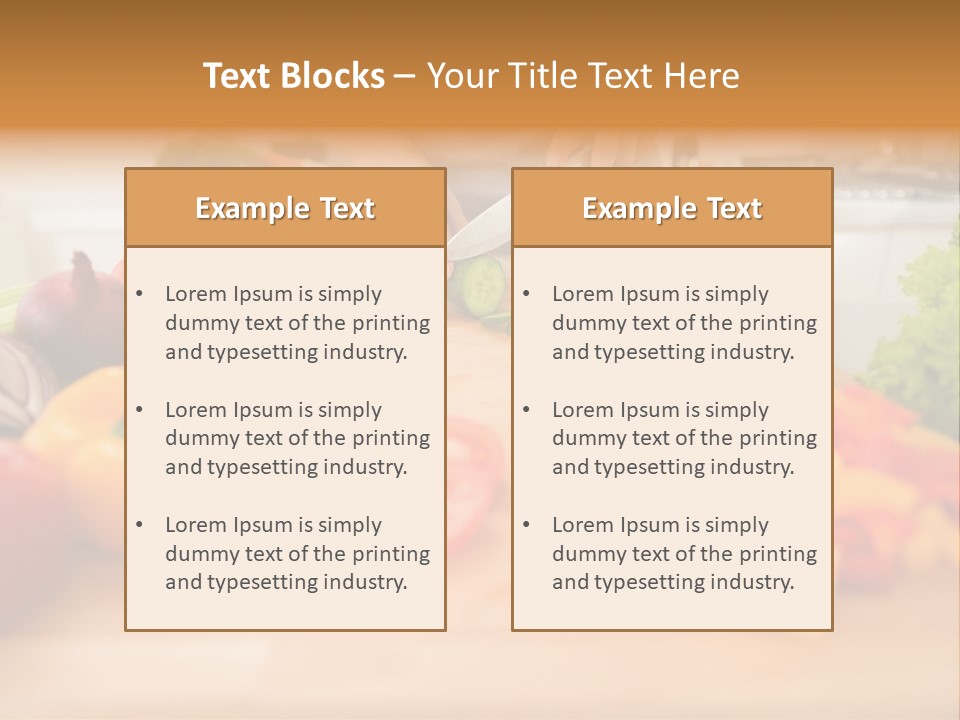 Vegetarian Woman Female PowerPoint Template