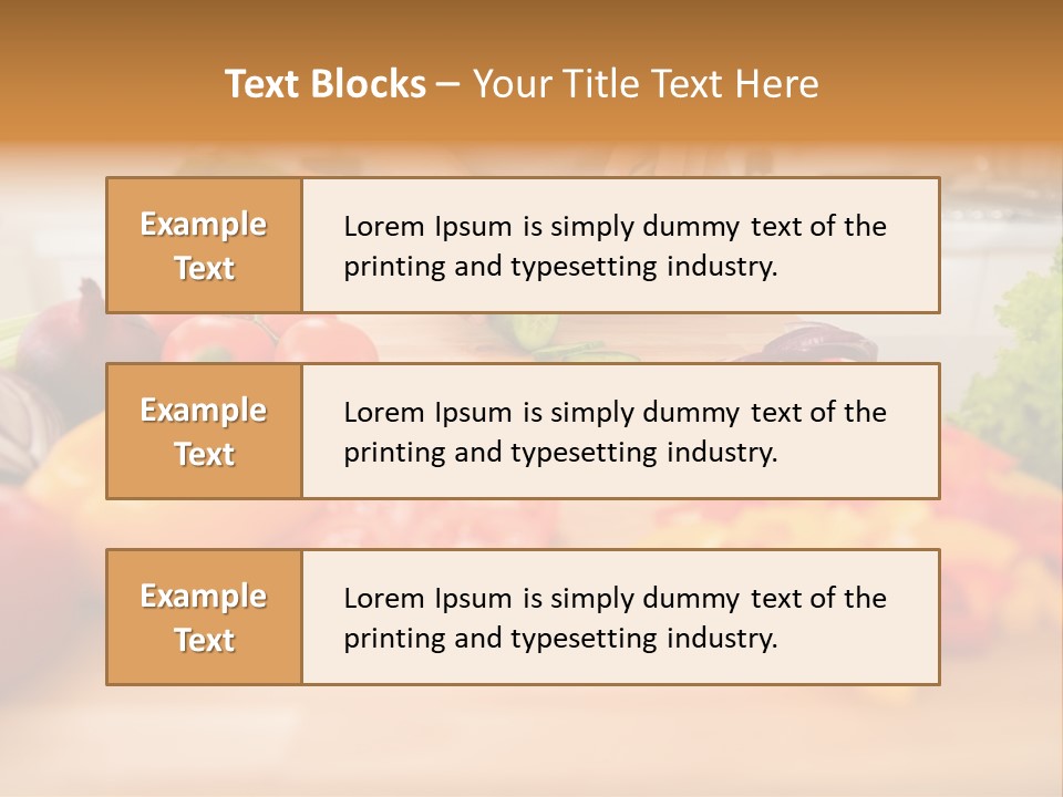 Vegetarian Woman Female PowerPoint Template