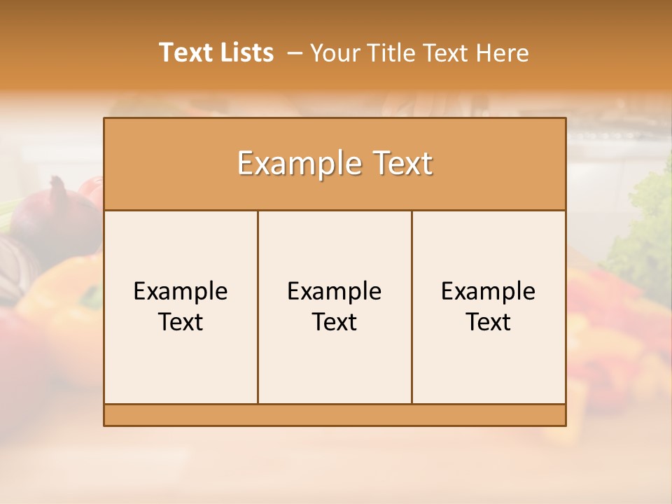 Vegetarian Woman Female PowerPoint Template