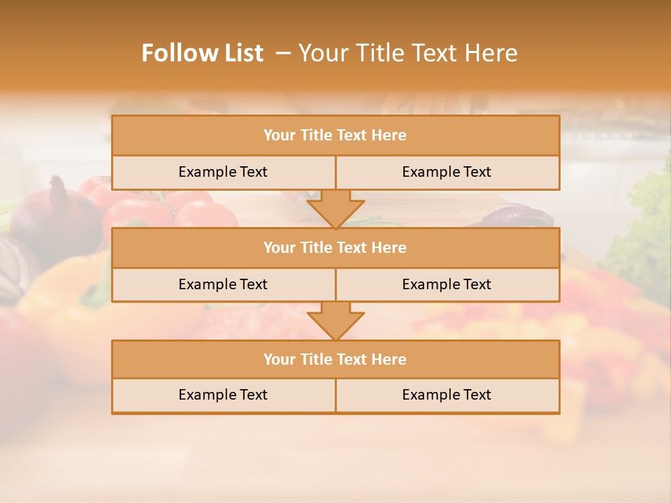 Vegetarian Woman Female PowerPoint Template