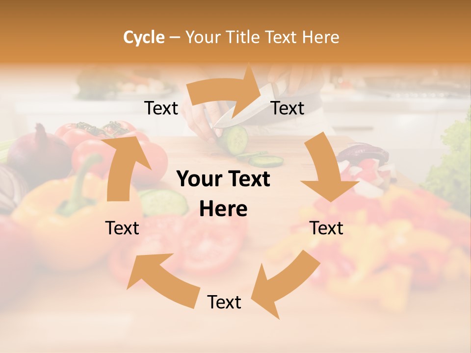 Vegetarian Woman Female PowerPoint Template