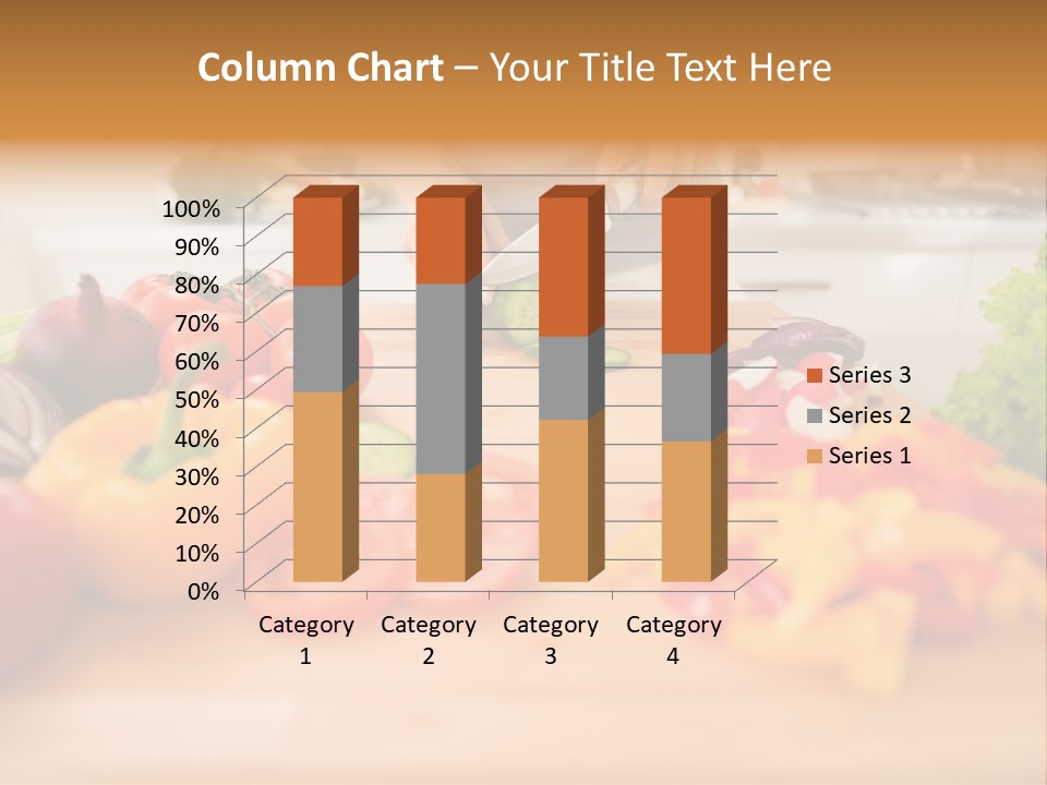 Vegetarian Woman Female PowerPoint Template