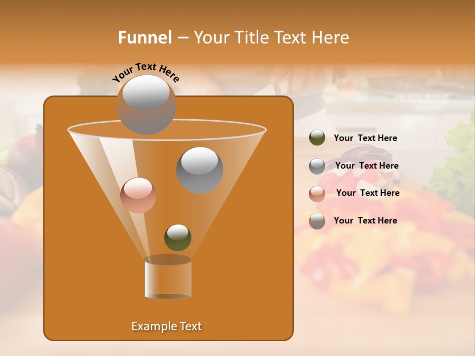 Vegetarian Woman Female PowerPoint Template