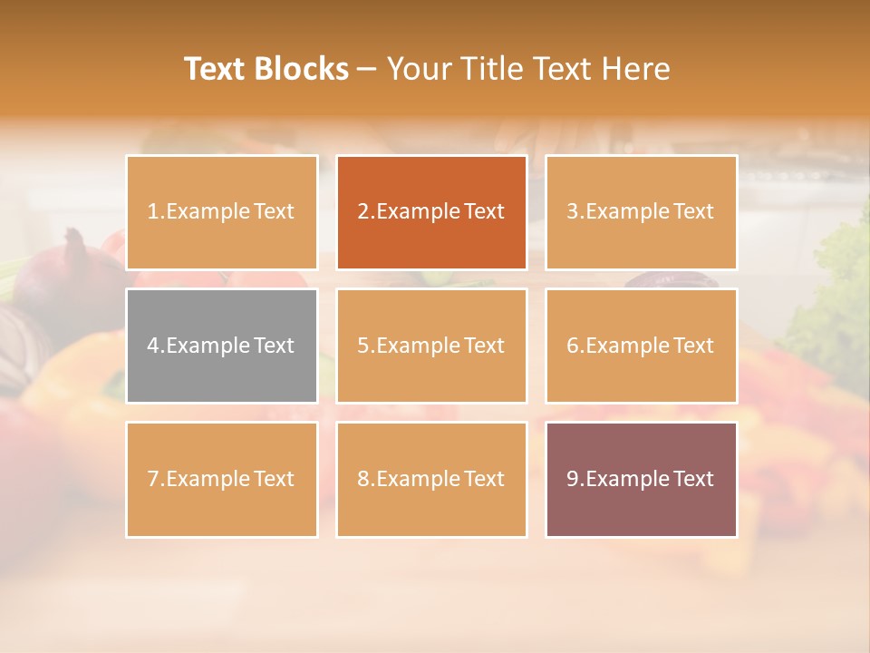 Vegetarian Woman Female PowerPoint Template