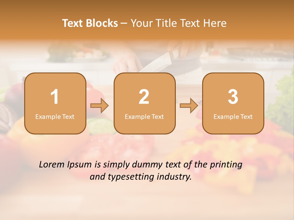 Vegetarian Woman Female PowerPoint Template