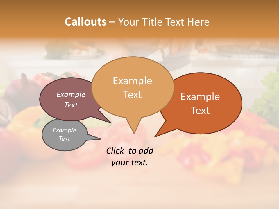 Vegetarian Woman Female PowerPoint Template