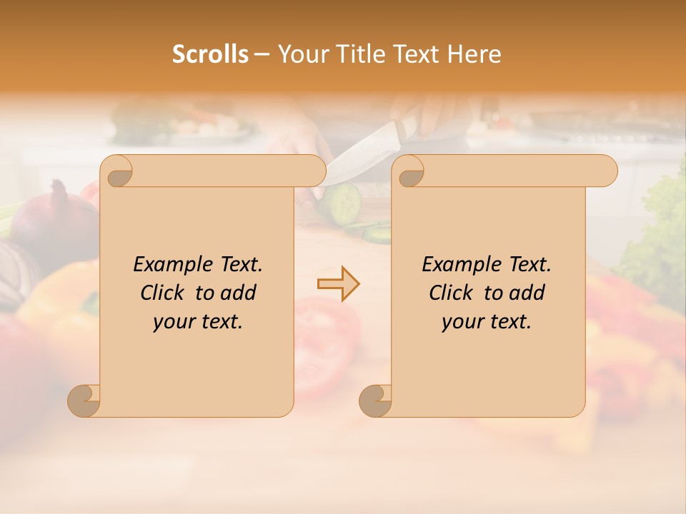 Vegetarian Woman Female PowerPoint Template
