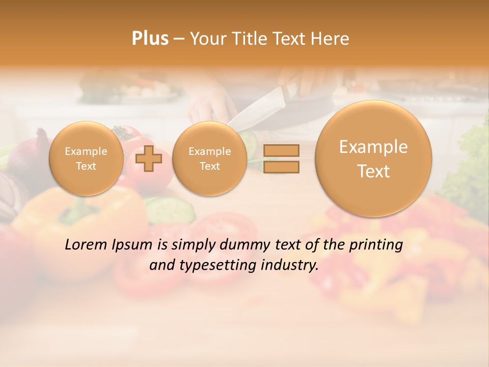 Vegetarian Woman Female PowerPoint Template