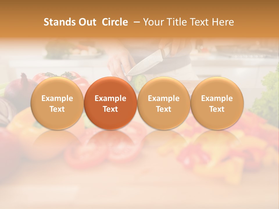 Vegetarian Woman Female PowerPoint Template