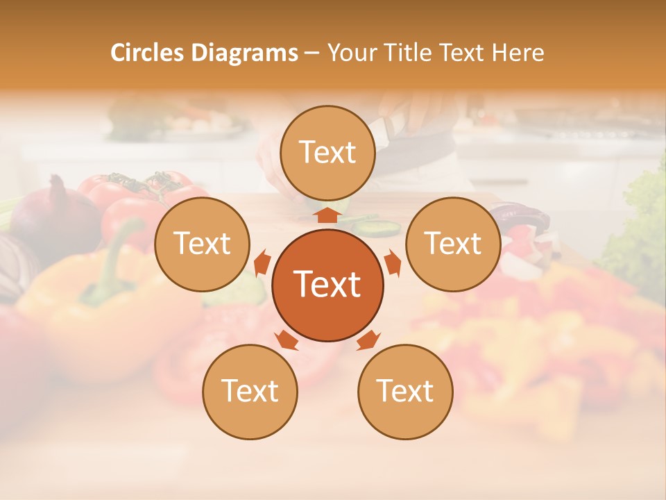 Vegetarian Woman Female PowerPoint Template