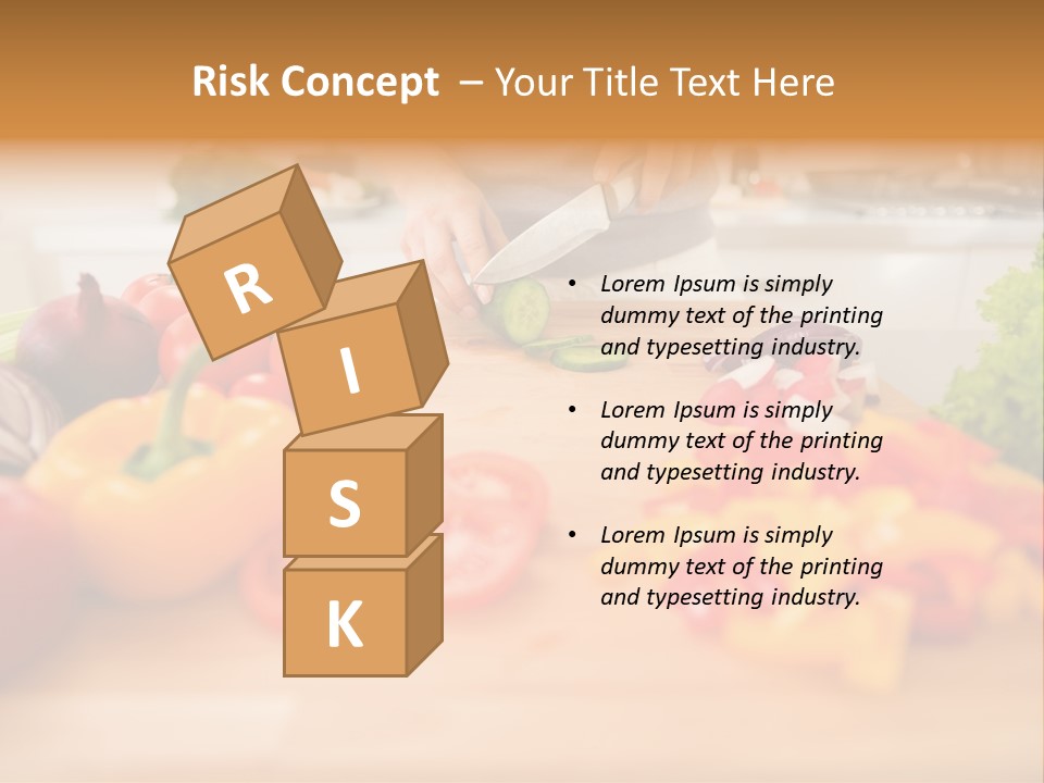 Vegetarian Woman Female PowerPoint Template