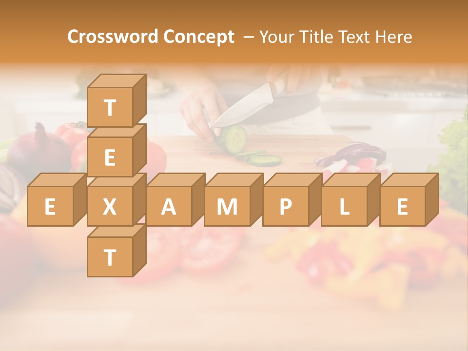 Vegetarian Woman Female PowerPoint Template