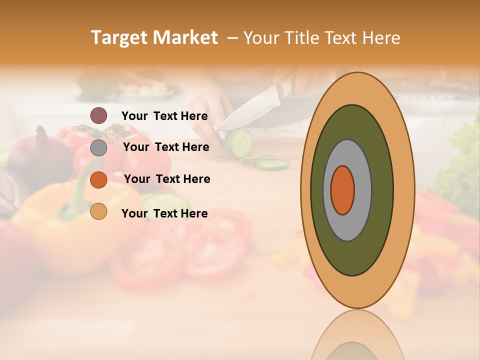 Vegetarian Woman Female PowerPoint Template