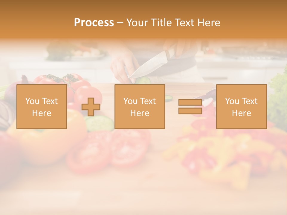 Vegetarian Woman Female PowerPoint Template