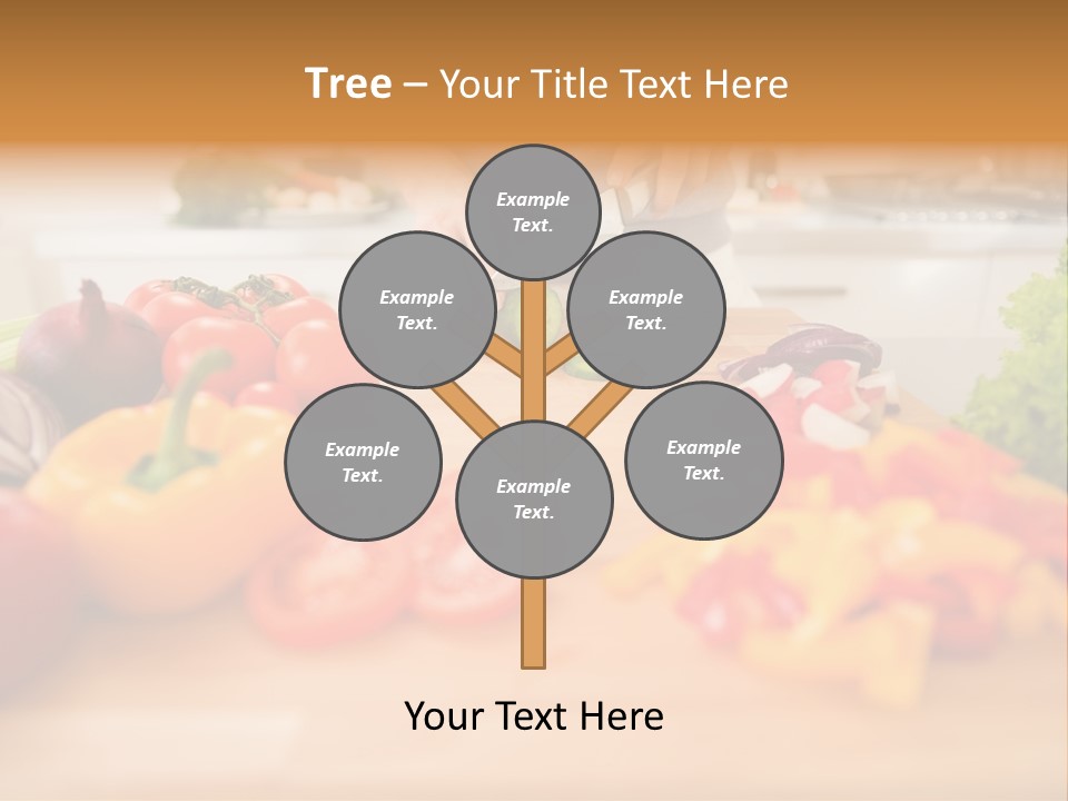 Vegetarian Woman Female PowerPoint Template