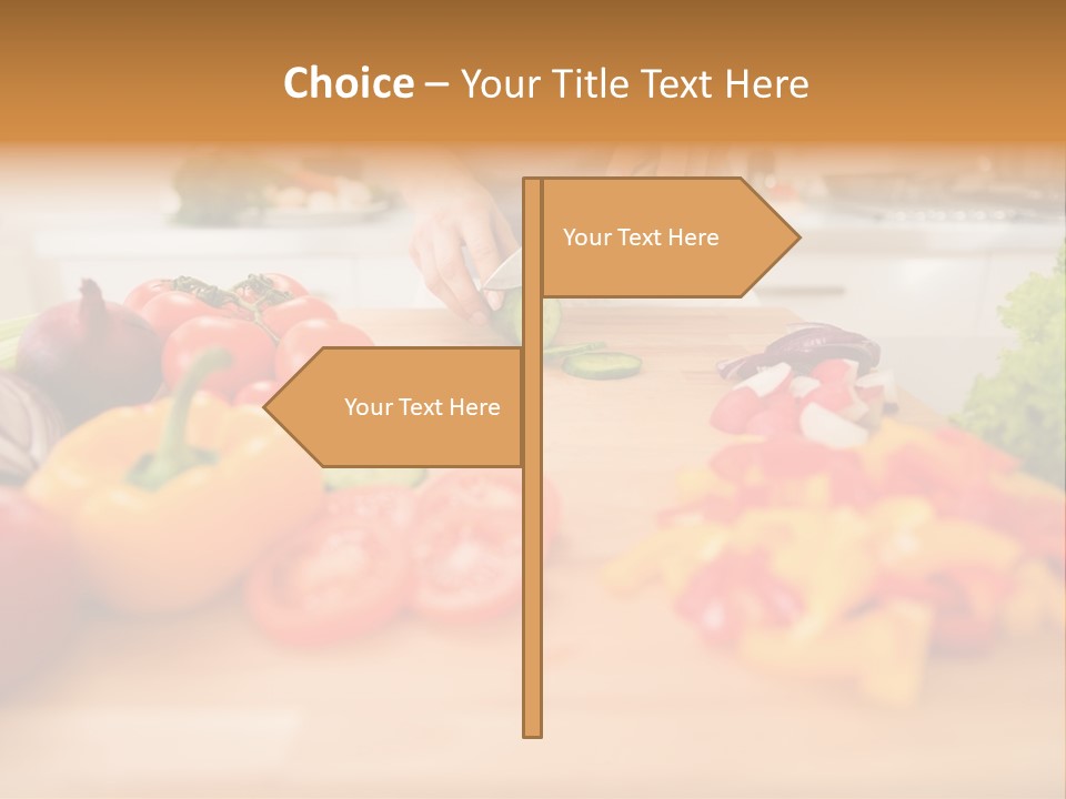 Vegetarian Woman Female PowerPoint Template