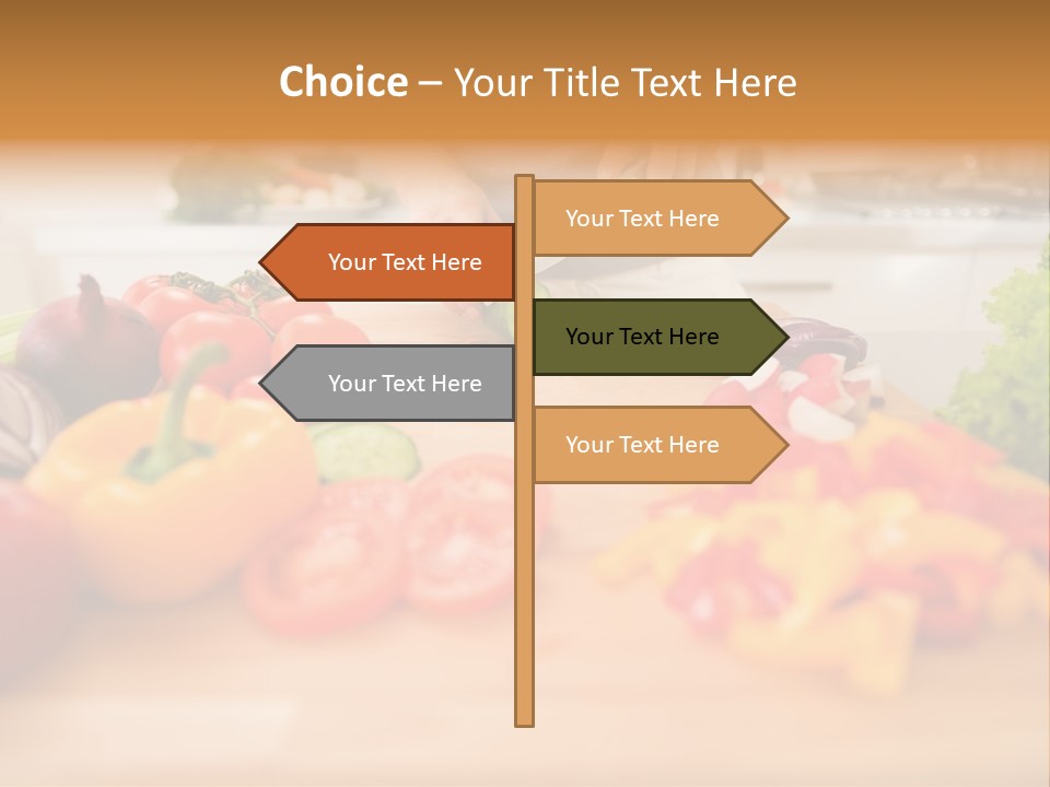 Vegetarian Woman Female PowerPoint Template