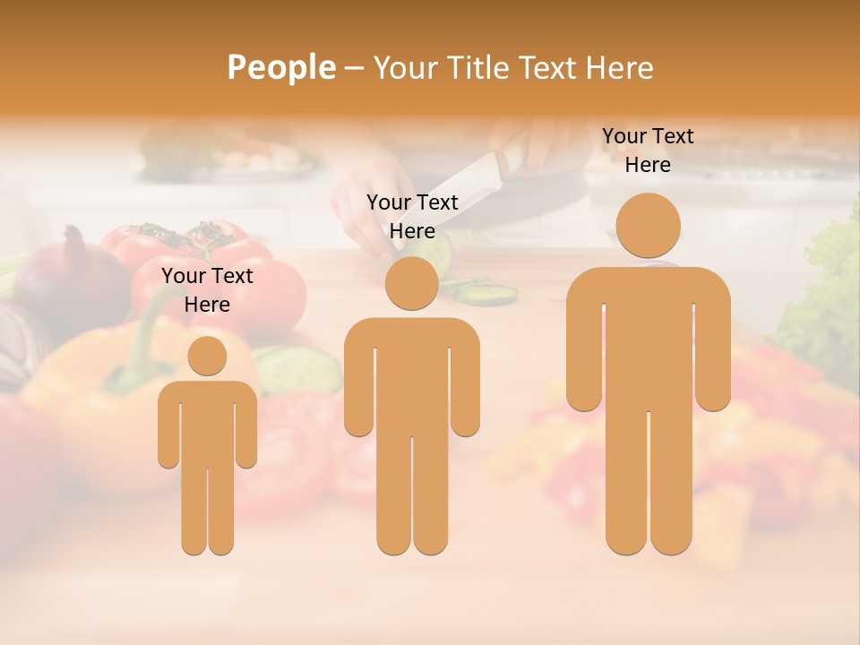 Vegetarian Woman Female PowerPoint Template