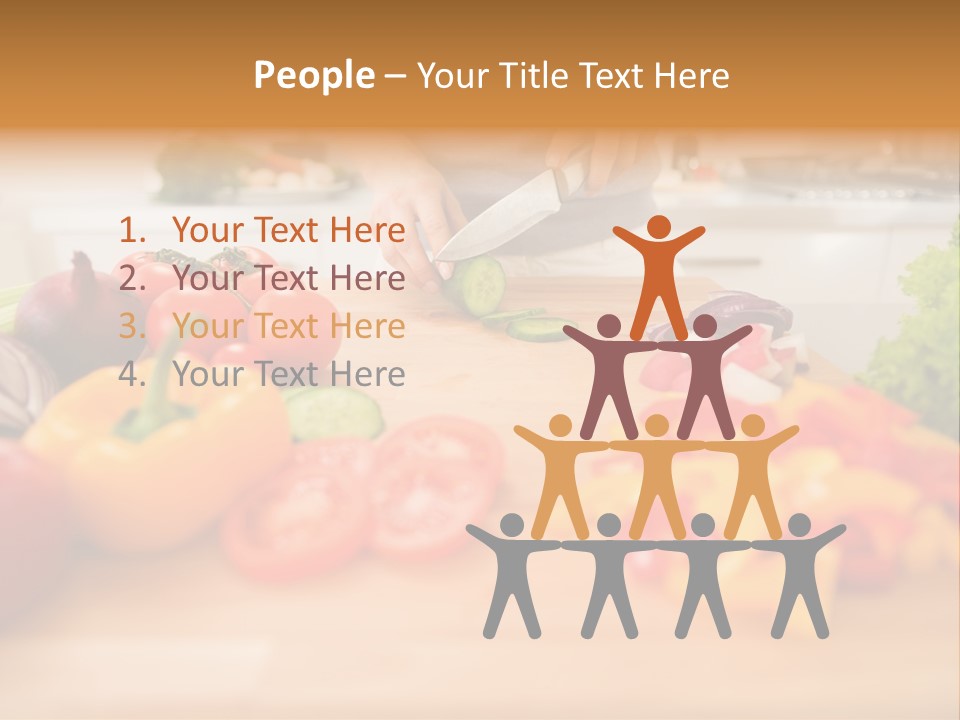 Vegetarian Woman Female PowerPoint Template