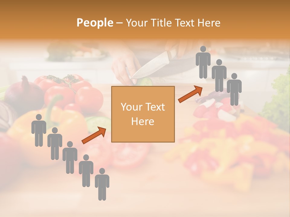 Vegetarian Woman Female PowerPoint Template